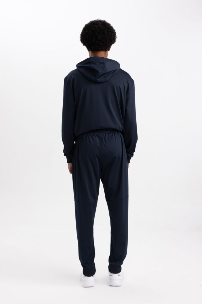 رجال كحلي بنطلون بجامة رياضي بريميوم سليم فيت برجل مطاطي من DeFactoFit