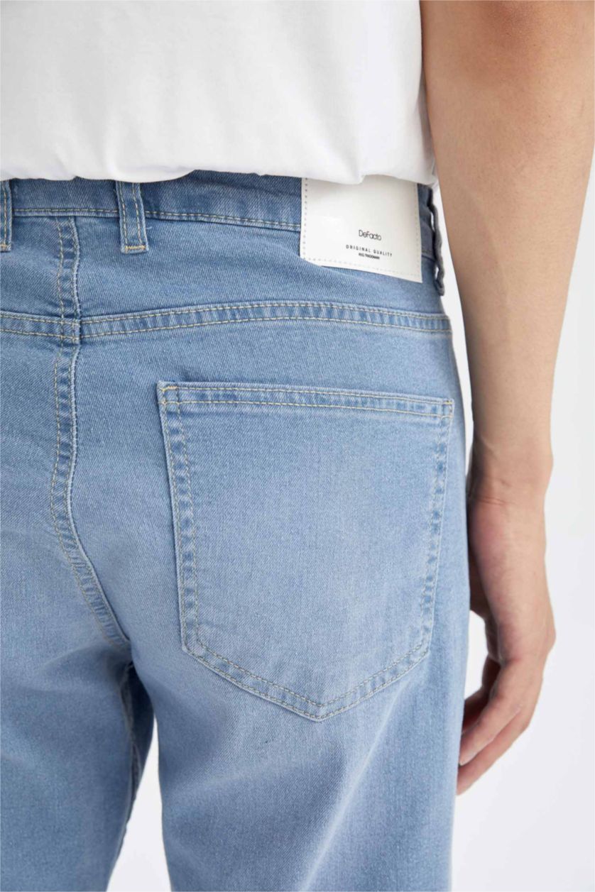 MAN Light Blue Sergio Regular Fit Trousers