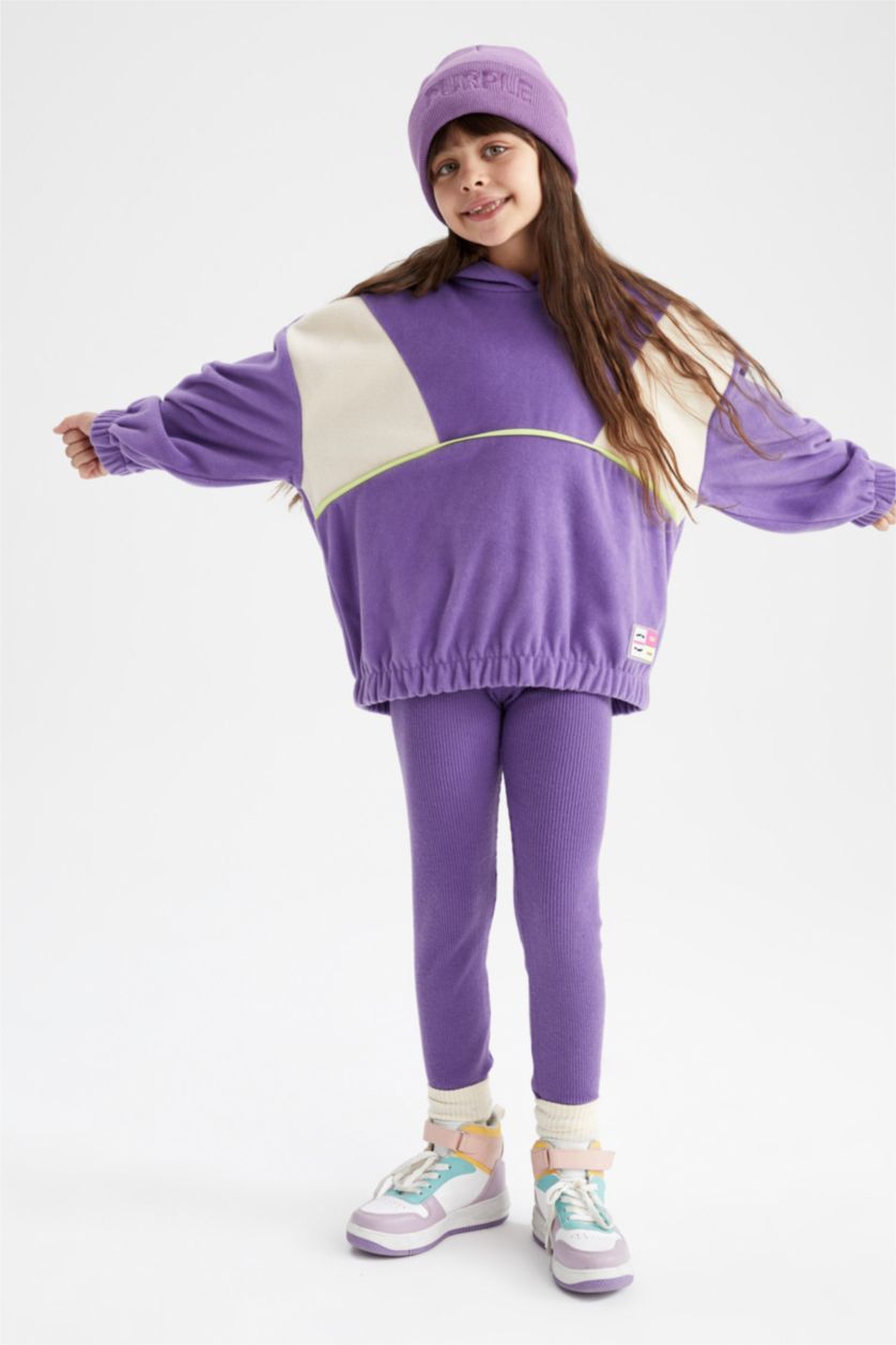 FILLES Violet Ensemble En Tricot 2 Fille