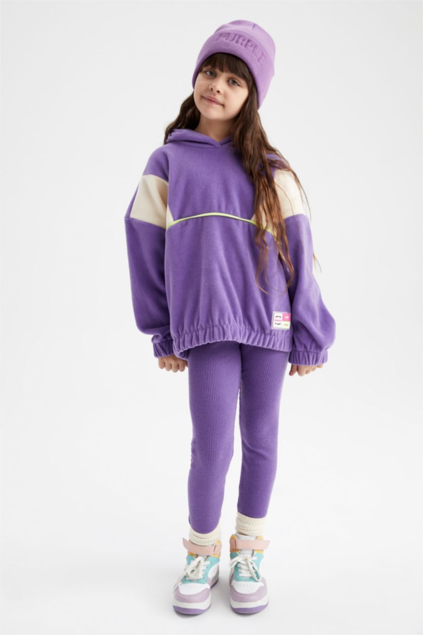 FILLES Violet Ensemble En Tricot 2 Fille