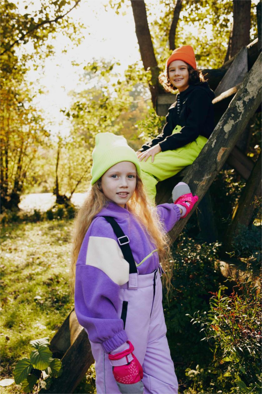 FILLES Violet Ensemble En Tricot 2 Fille