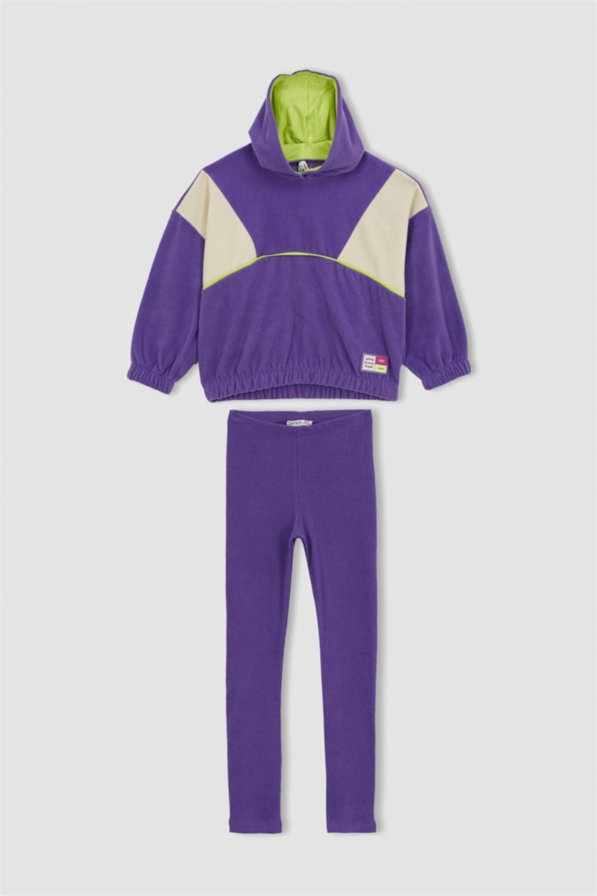 FILLES Violet Ensemble En Tricot 2 Fille