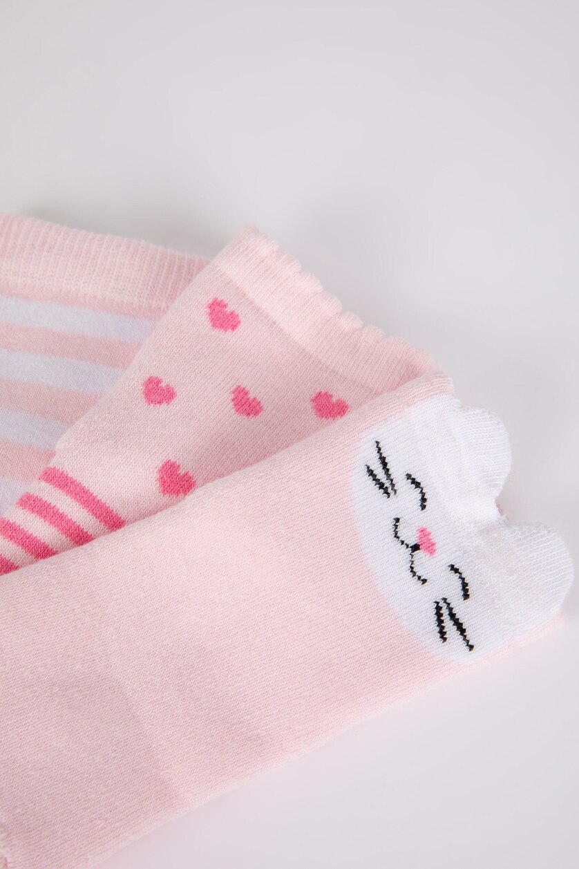 BABY GIRL Pink Baby Girl 3 piece Terry Socks
