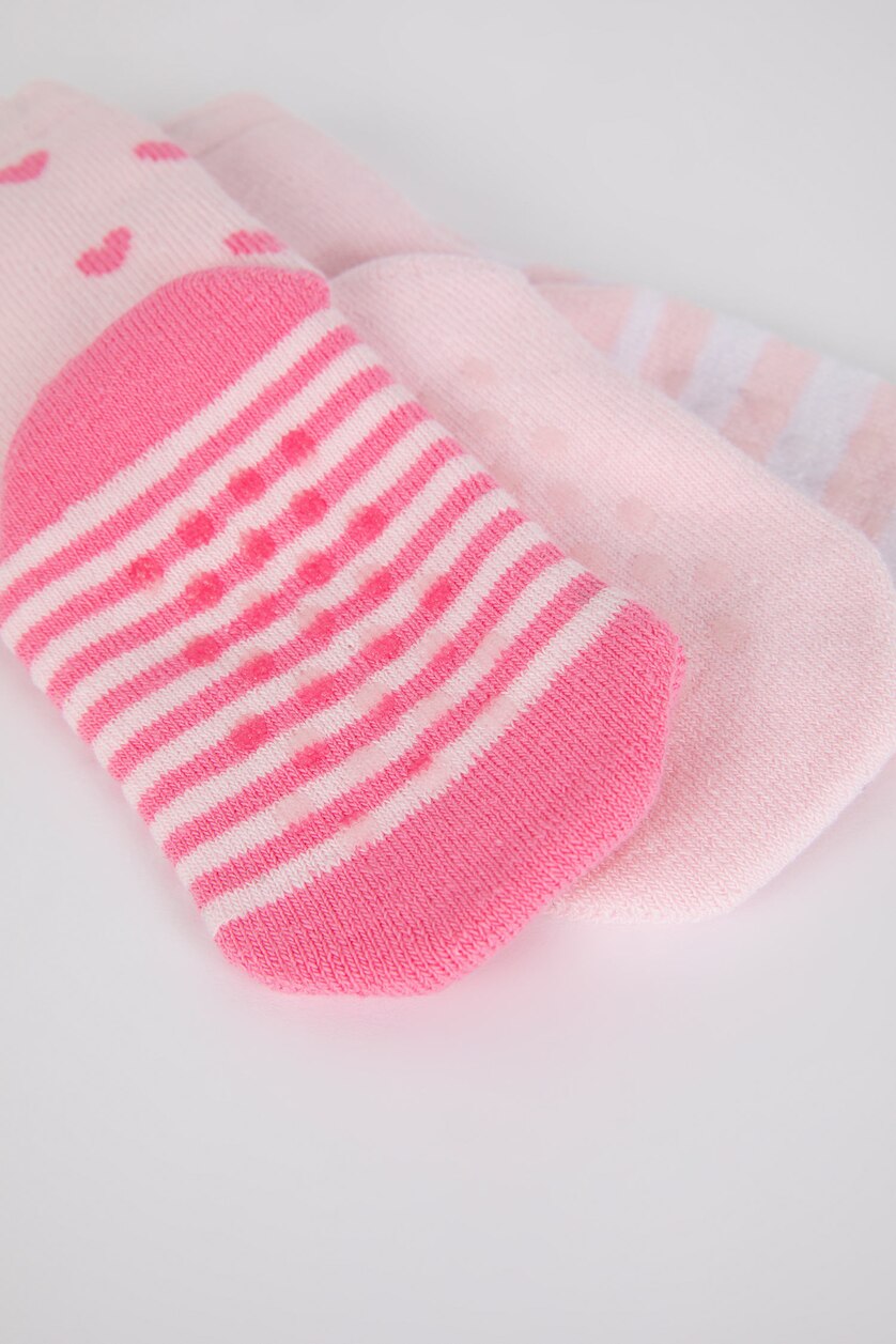 BABY GIRL Pink Baby Girl 3 piece Terry Socks