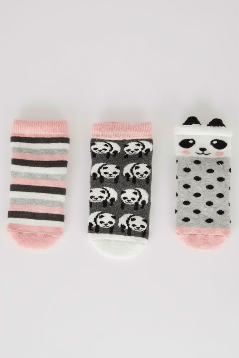 طفلة صغيرة Karma جوارب بناتي طويل قطن - 3 قطع