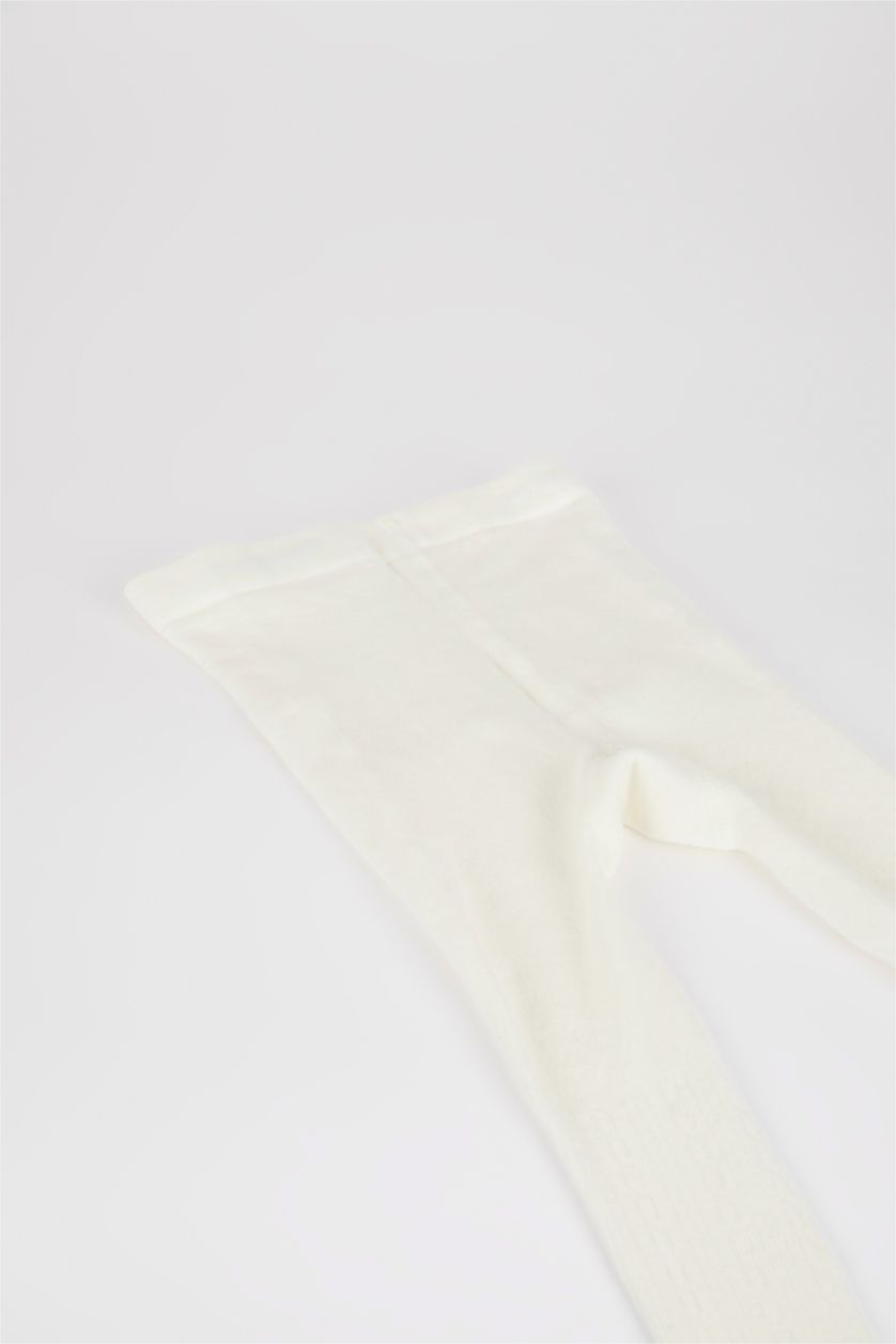 طفلة صغيرة أبيض (000) شرابات كيلون بناتي قطن أبيض