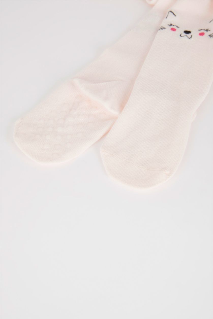 Kız Bebek Pembe Kız Bebek Pamuklu Külotlu Çorap