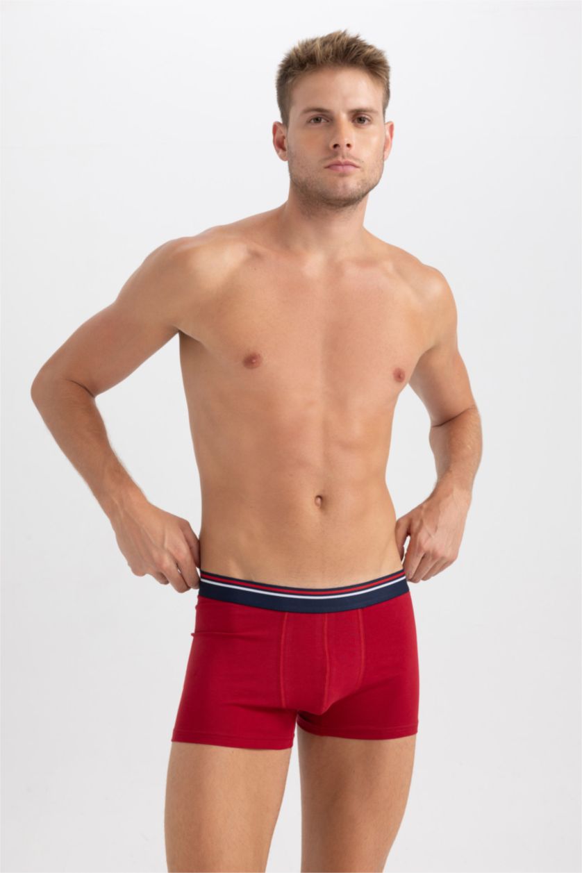 رجال أزرق غامق بوكسر قصة عادية من 5 قطع