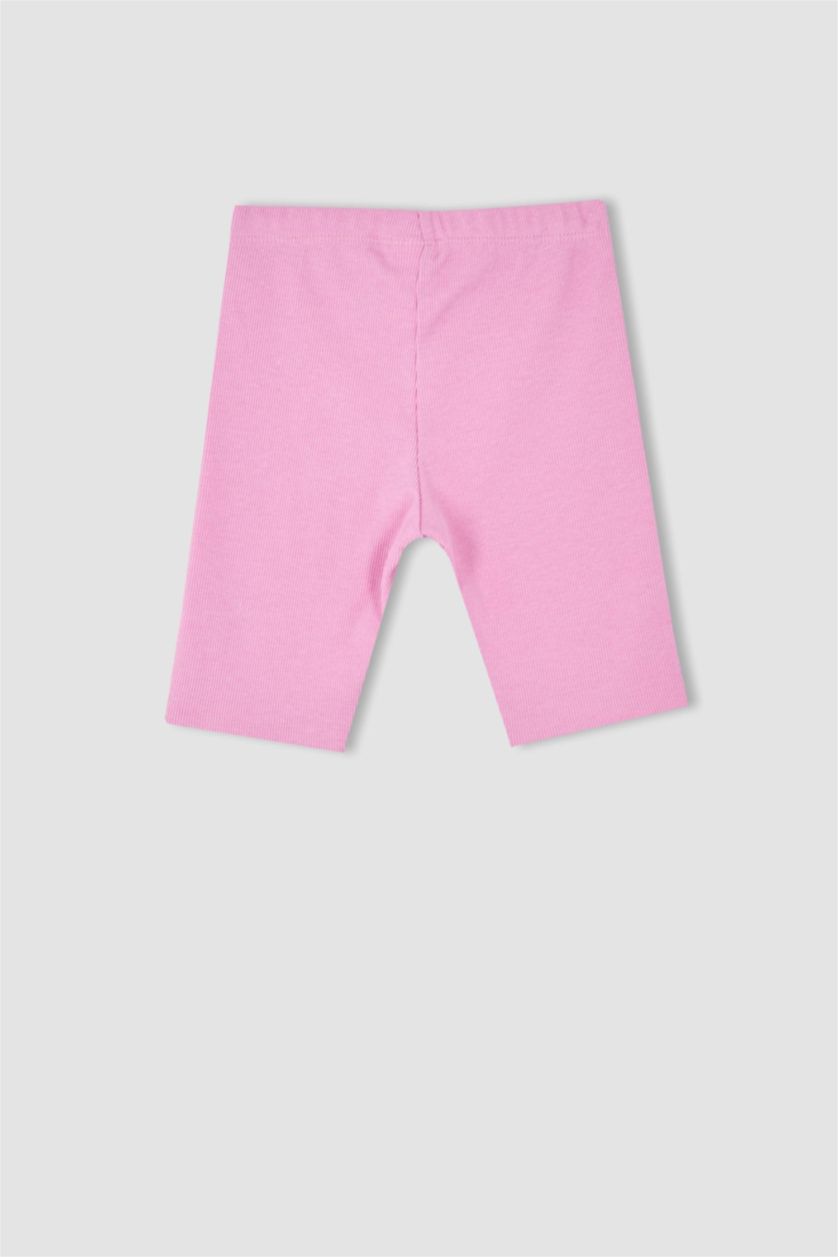 GIRLS & TEENS Pink Girl Biker Biker Leggings