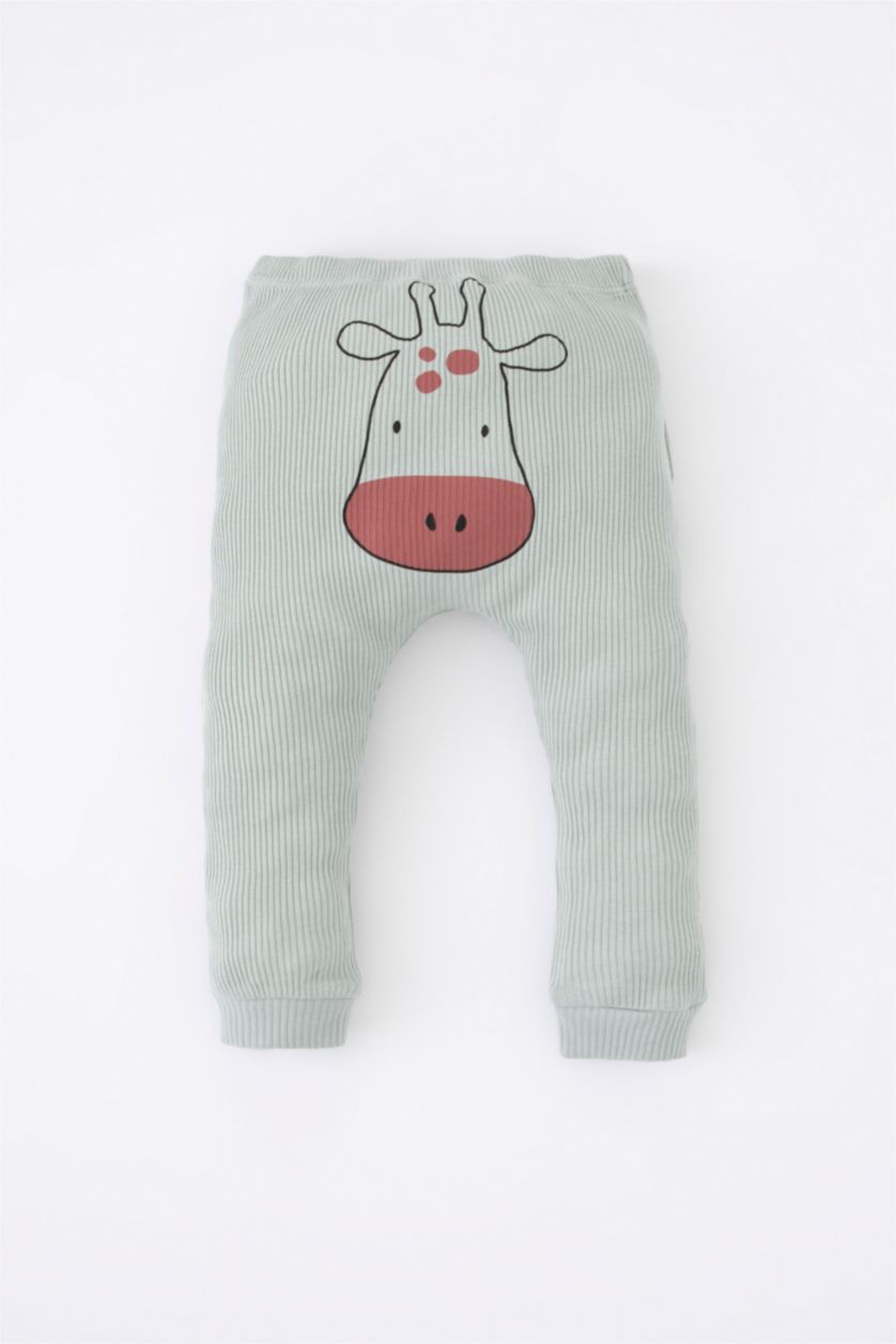 BABY BOY Beige 3 piece Regular Fit Crew Neck Set