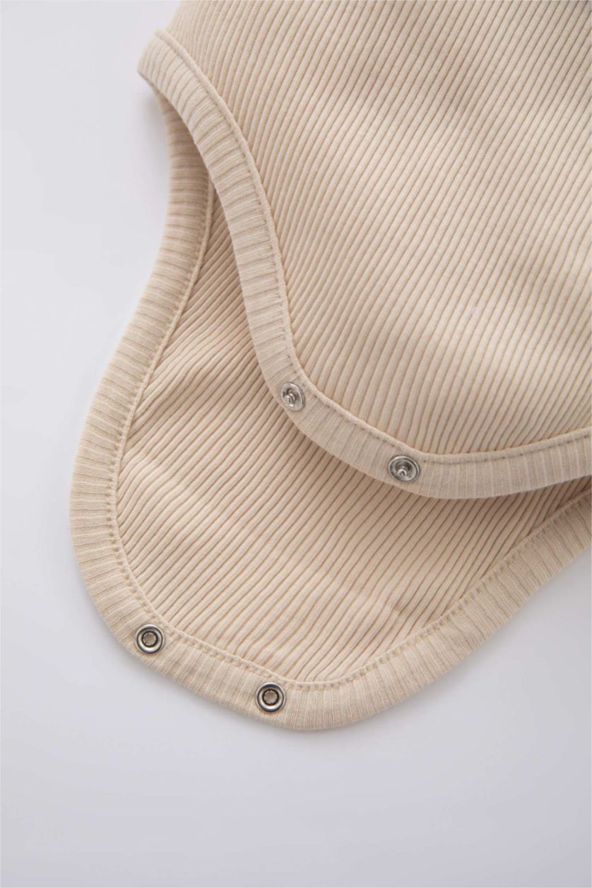 BABY BOY Beige 3 piece Regular Fit Crew Neck Set