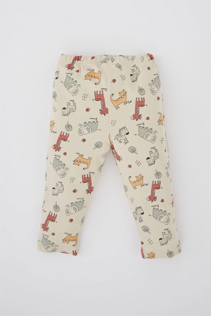 BÉBÉ GARÇON Beige Pyjamas En Tricot Col Ras Du Cou Animal Manche Longue 2 BéBé Garçon