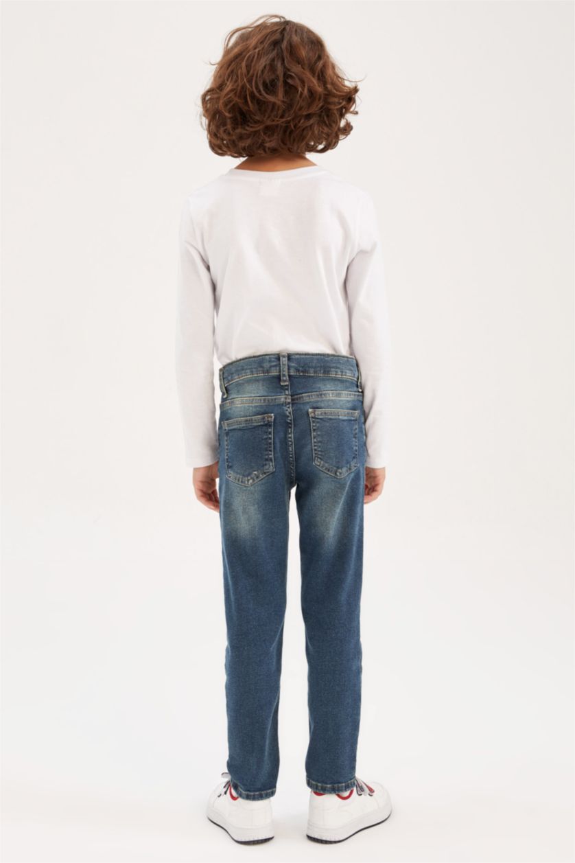 أولاد أخضر غامق بنطلون جينز ولادي سليم فيت