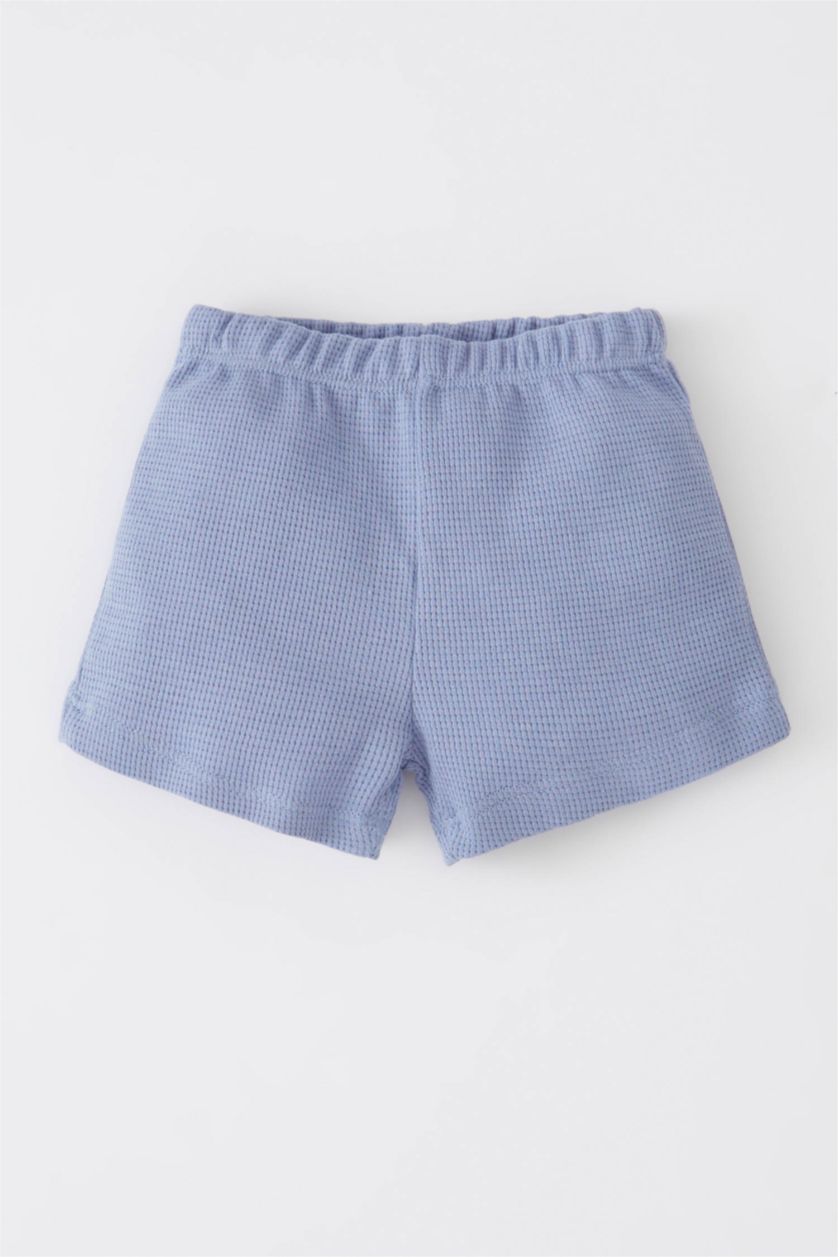 BABY BOY Blue Baby Boy Printed Waffle Short Sleeve T-Shirt Shorts 2-Pack Set