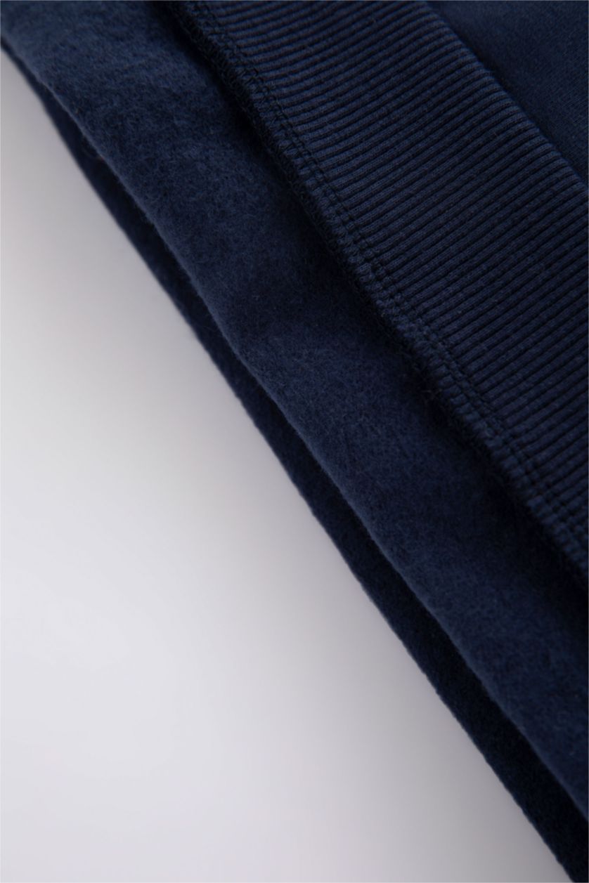 BÉBÉ GARÇON Indigo Sweat- Shirt Tissu Sweat Fin Coupe Régulière Col Ras Du Cou Slogan