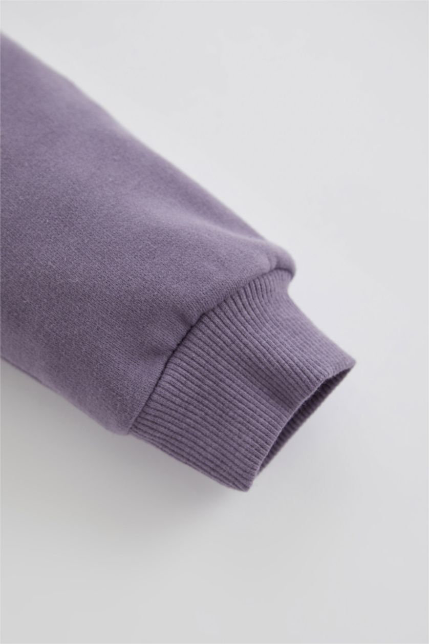 BÉBÉ GARÇON Violet Ensemble bas de survêtement - sweat doux et moelleux à slogan imprimé coupe régulière pour bébé garçon