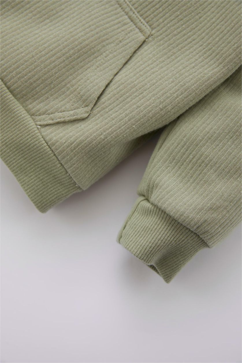 BABY BOY Light Khaki 2 piece Regular Fit Hooded Set