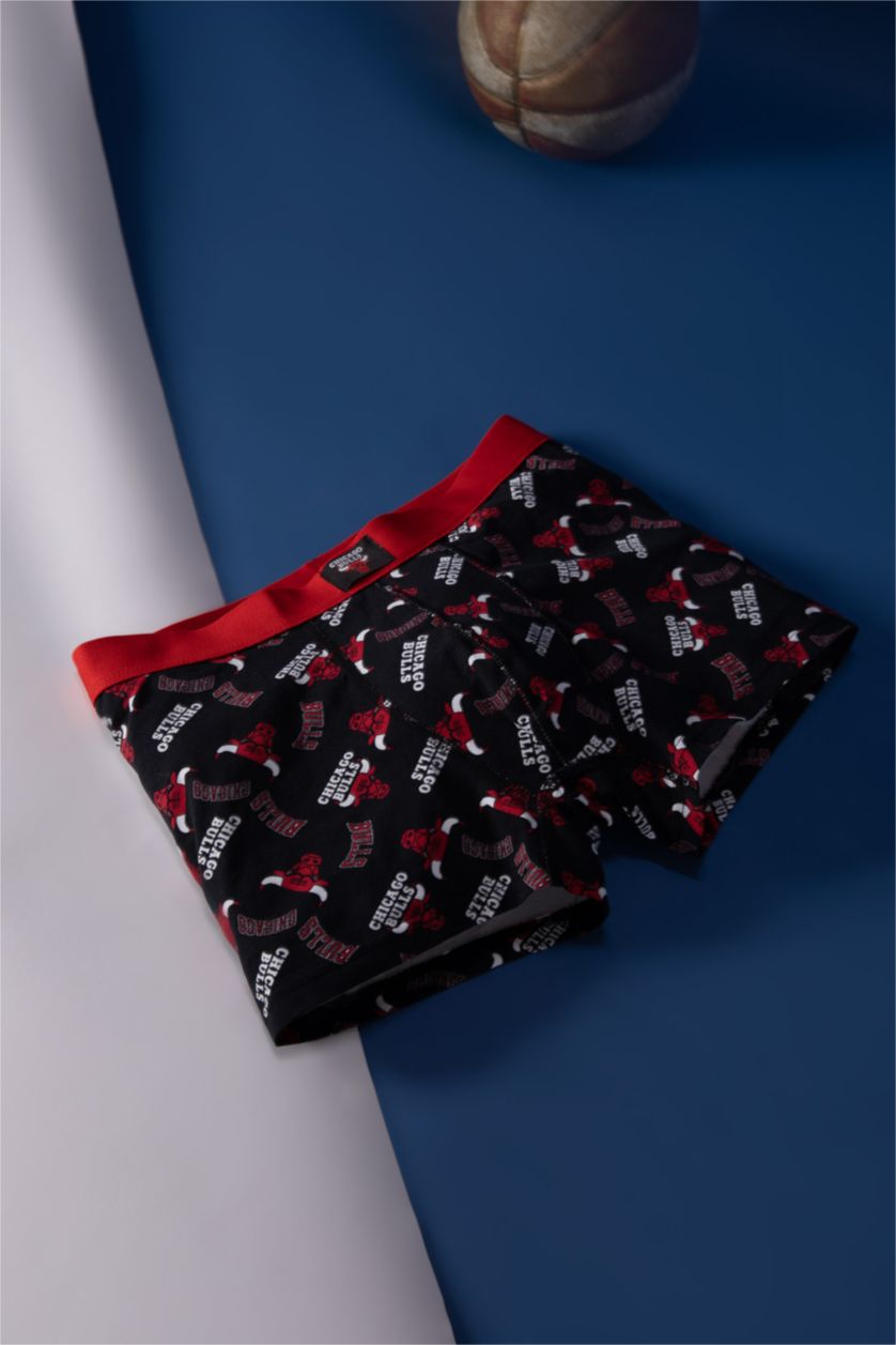 MAN Black Regular Fit Chicago Bulls Licensed Boxer