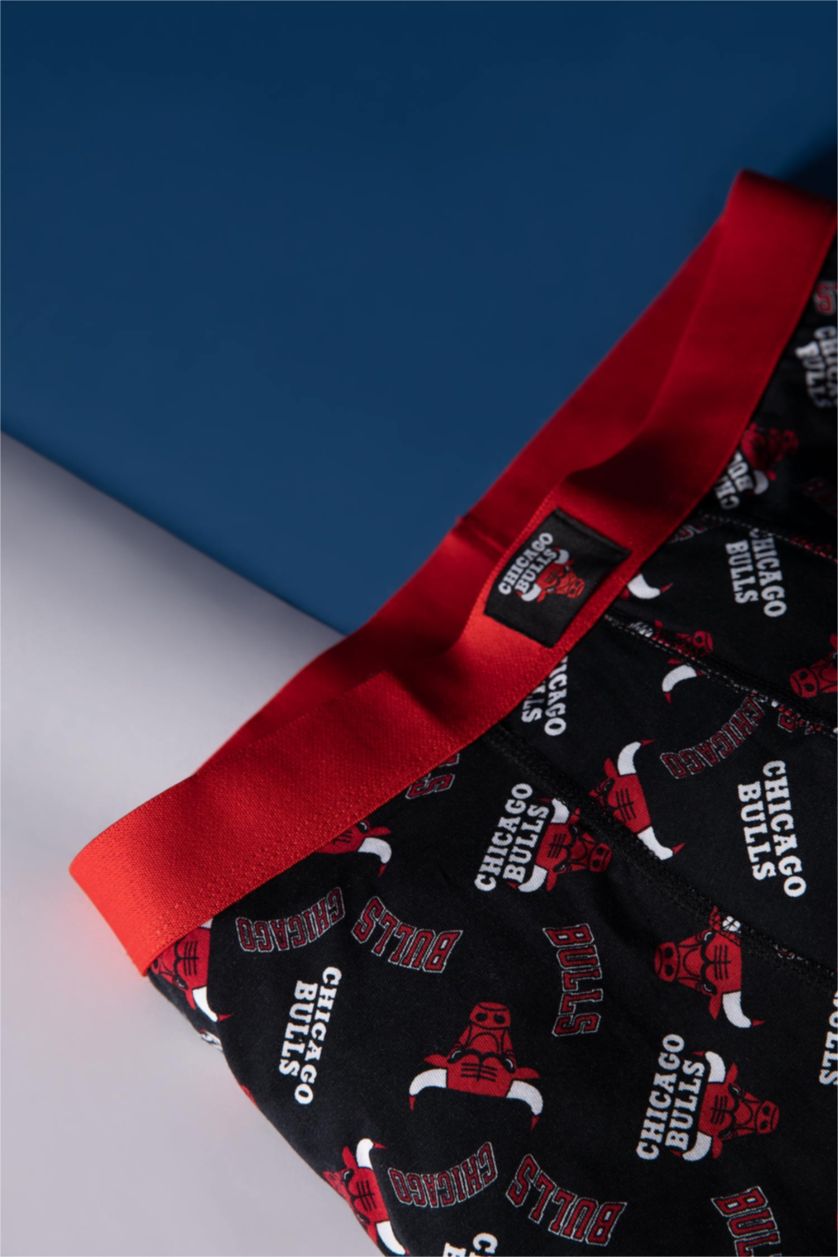 MAN Black Regular Fit Chicago Bulls Licensed Boxer