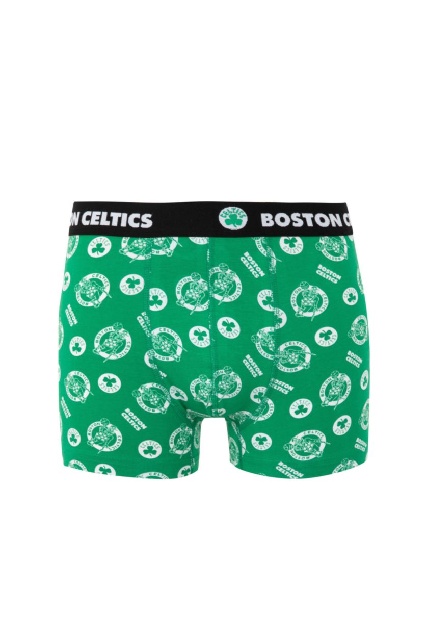 MAN Green Regular Fit Boston Celtics Licensed Boxer