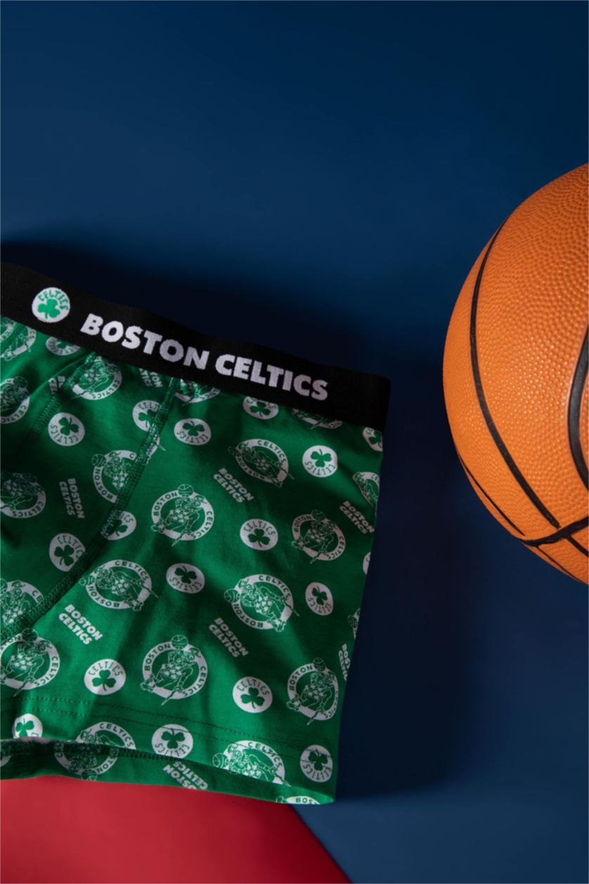 MAN Green Regular Fit Boston Celtics Licensed Boxer