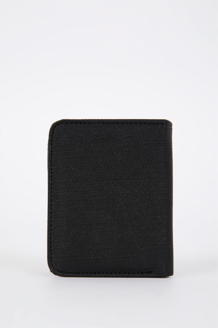 Men Black Man Faux Leather Wallets