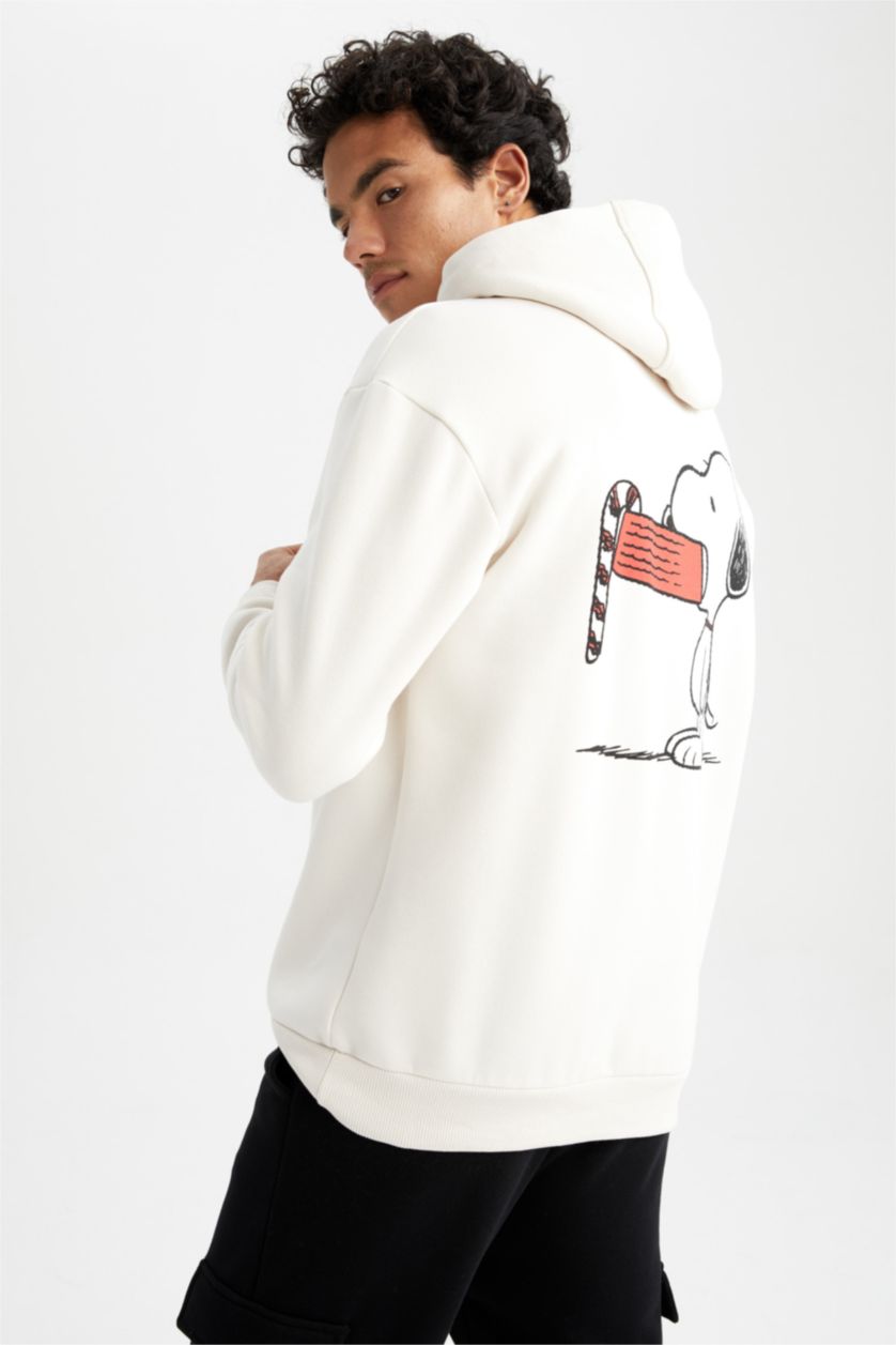 Bej Erkek Boxy Fıt Sweatshirt 2745019 | DeFacto