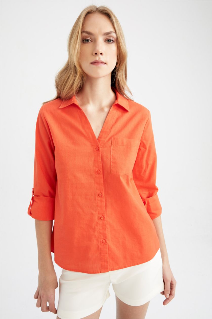 نساء مرجاني Regular Fit Long Sleeve Shirt
