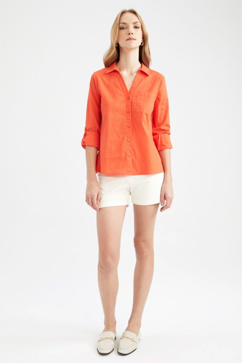 نساء مرجاني Regular Fit Long Sleeve Shirt