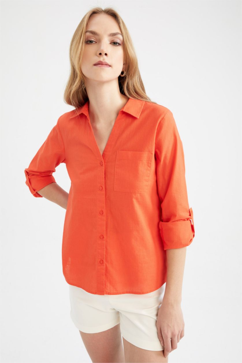 نساء مرجاني Regular Fit Long Sleeve Shirt