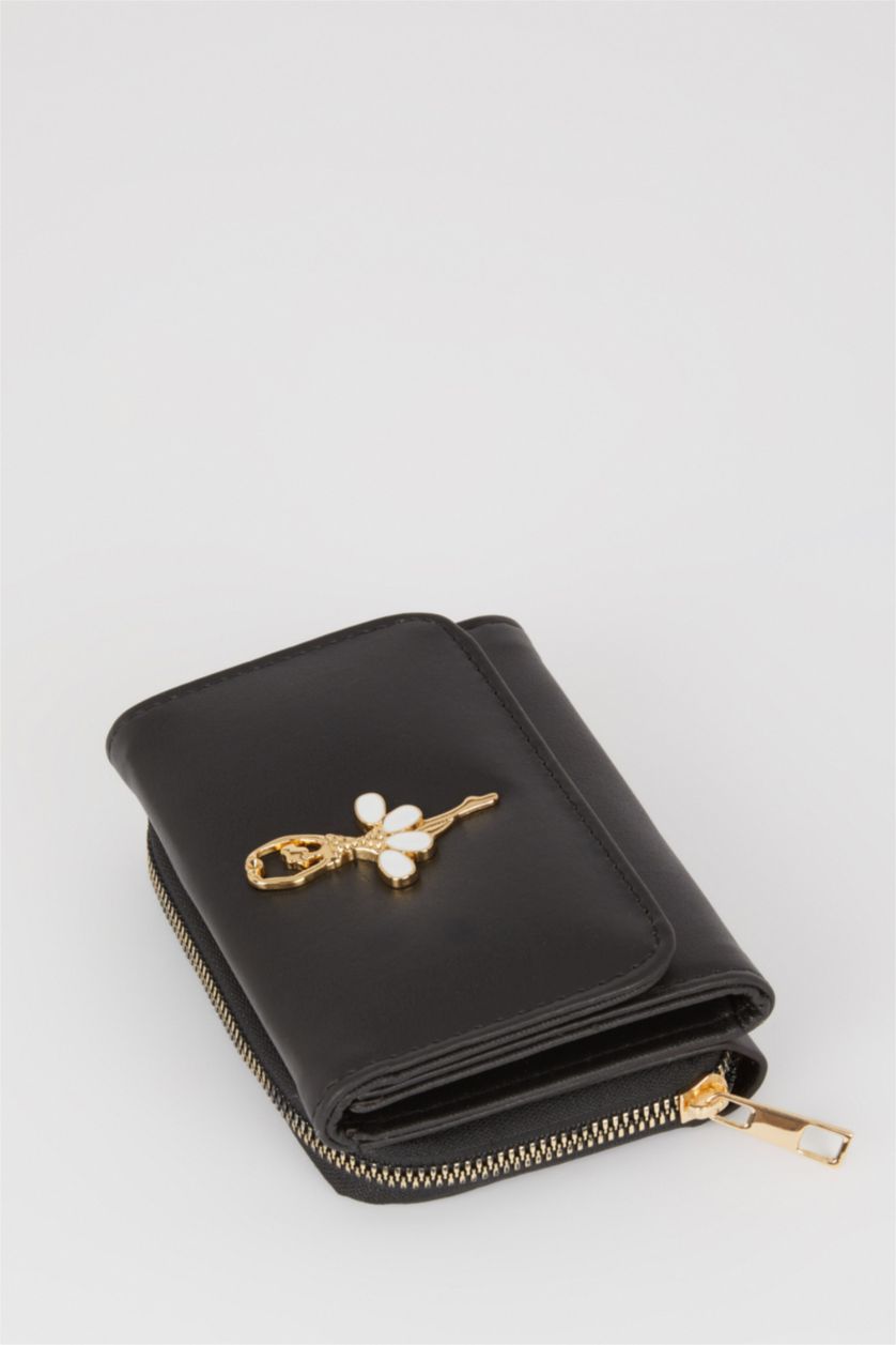 نساء أسود محفظة نسائي جلد صناعي