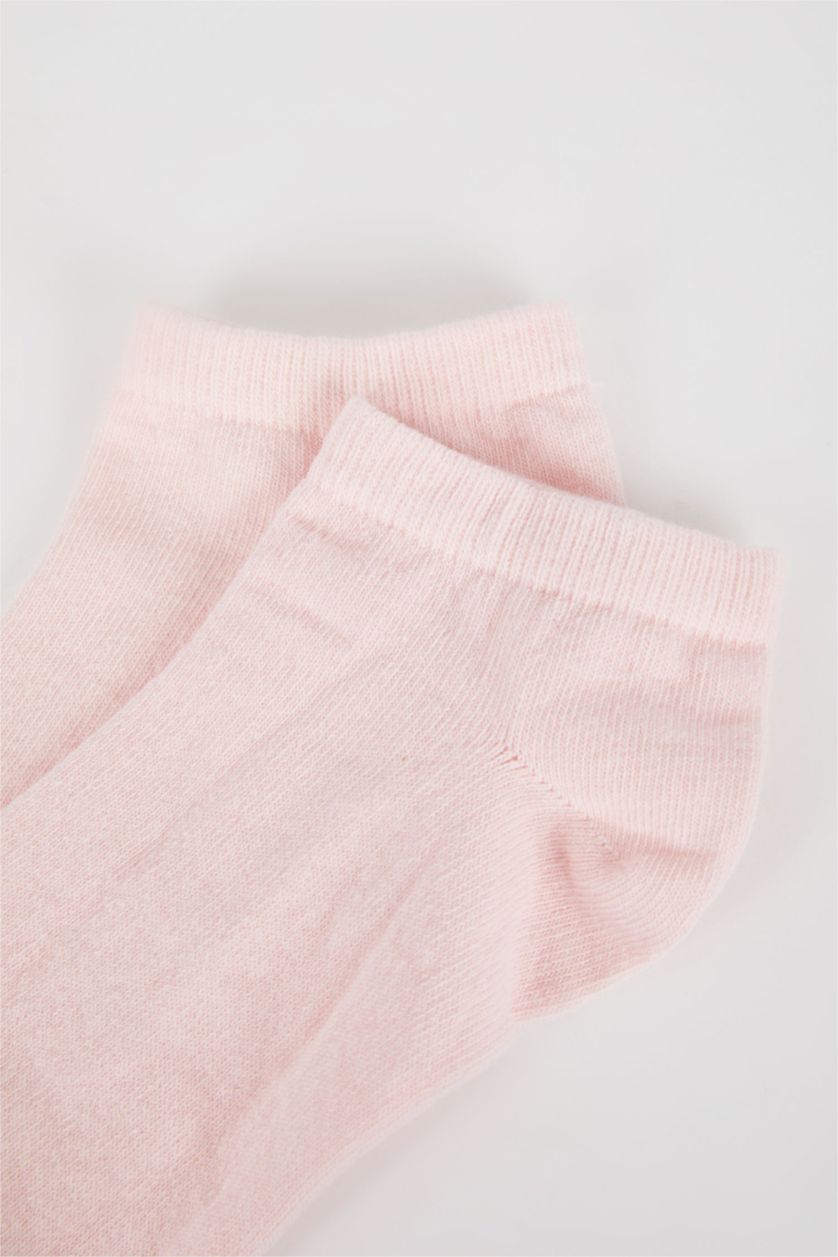 Women Pink Cotton Short Socks
