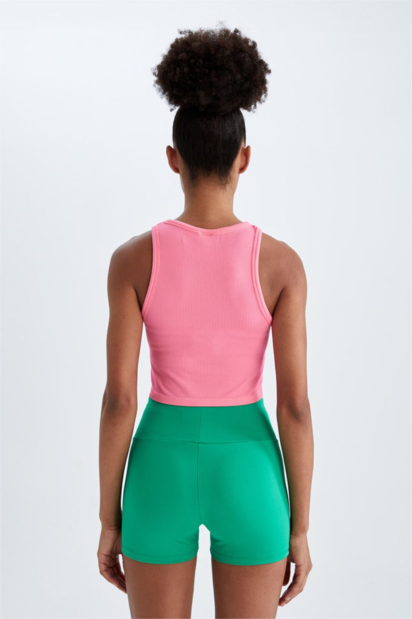 WOMAN Neon Pink Defacto Fit Halter Neck Seamless Singlet