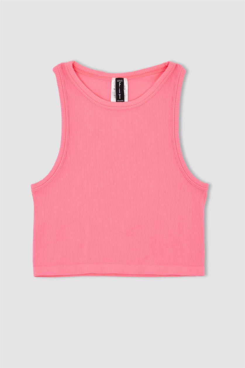 WOMAN Neon Pink Defacto Fit Halter Neck Seamless Singlet