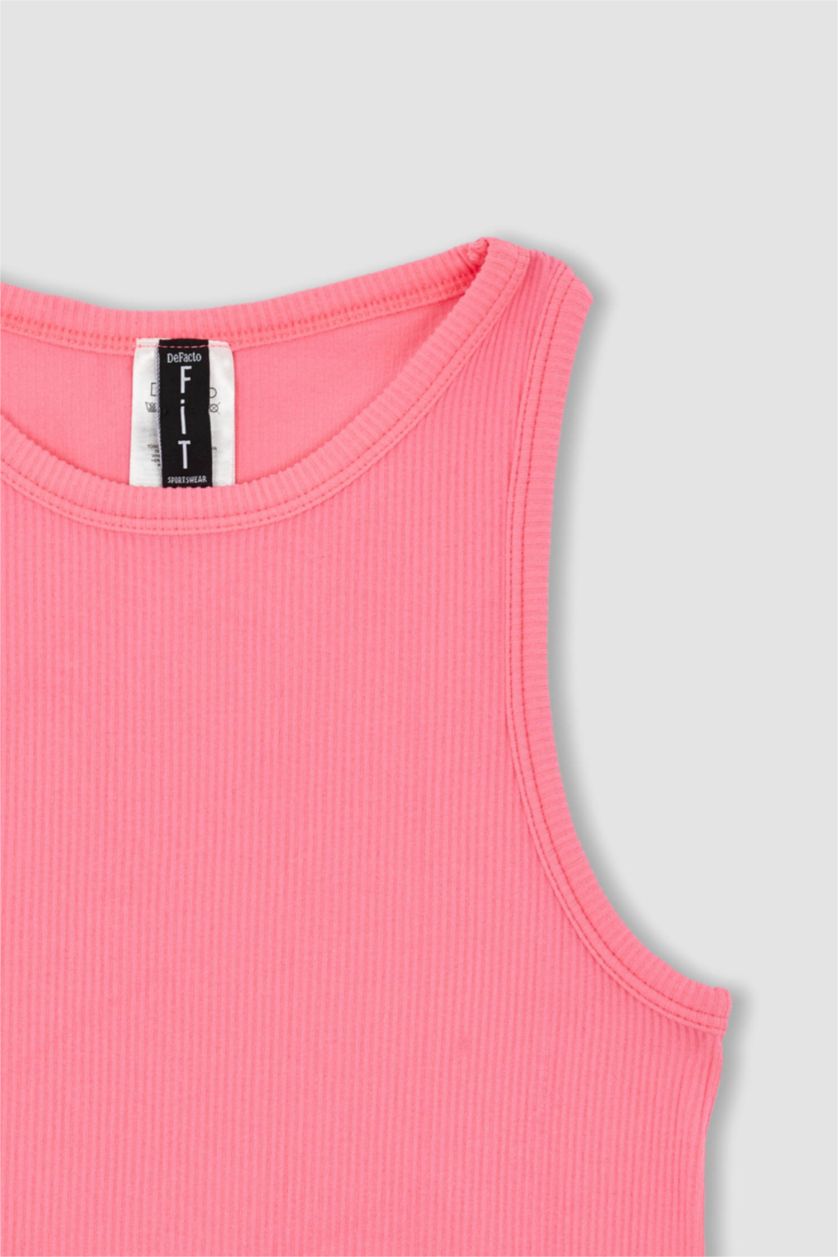 WOMAN Neon Pink Defacto Fit Halter Neck Seamless Singlet