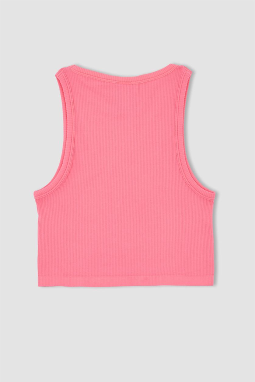 WOMAN Neon Pink Defacto Fit Halter Neck Seamless Singlet
