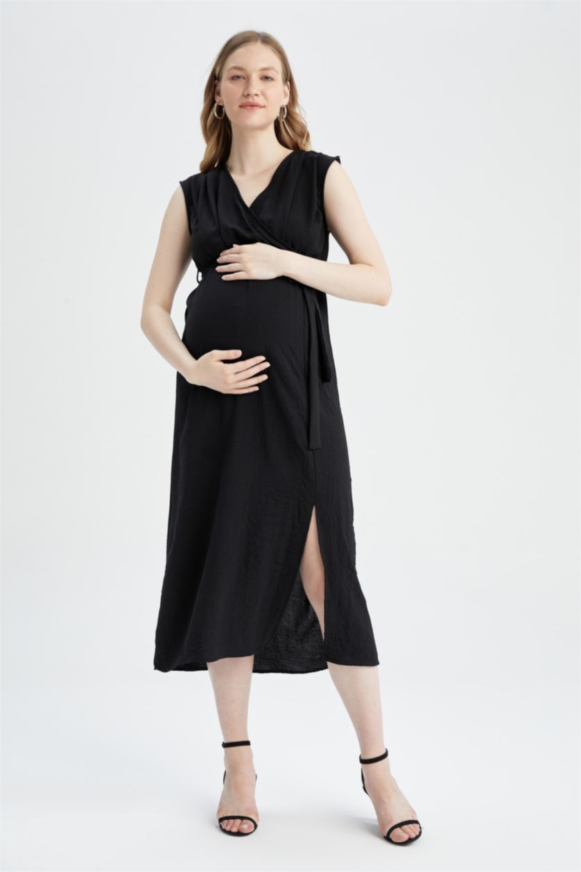 black and gold mother of the bride dress Nom Maternity Maternity Easy Dress main image 1