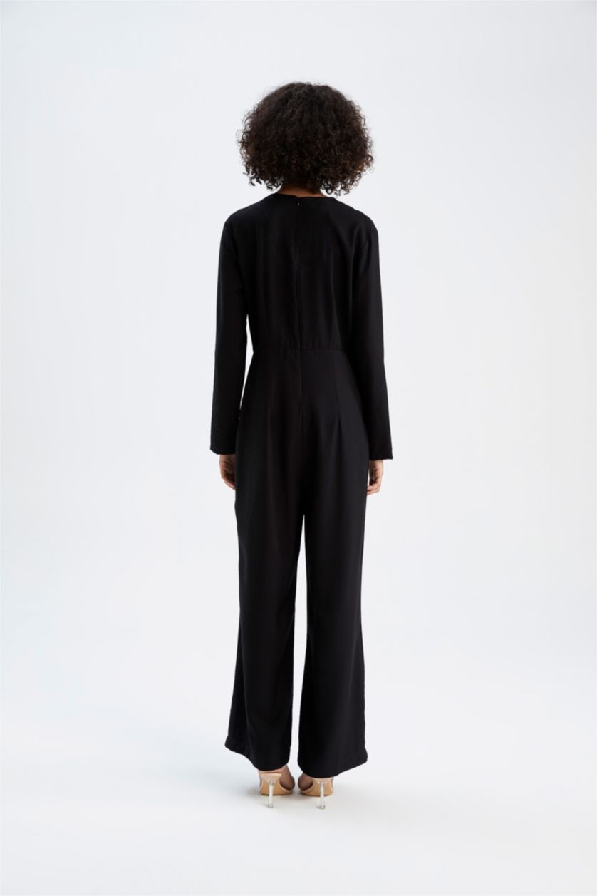 WOMAN Black Touché Privé x Regular Fit Woven Overalls
