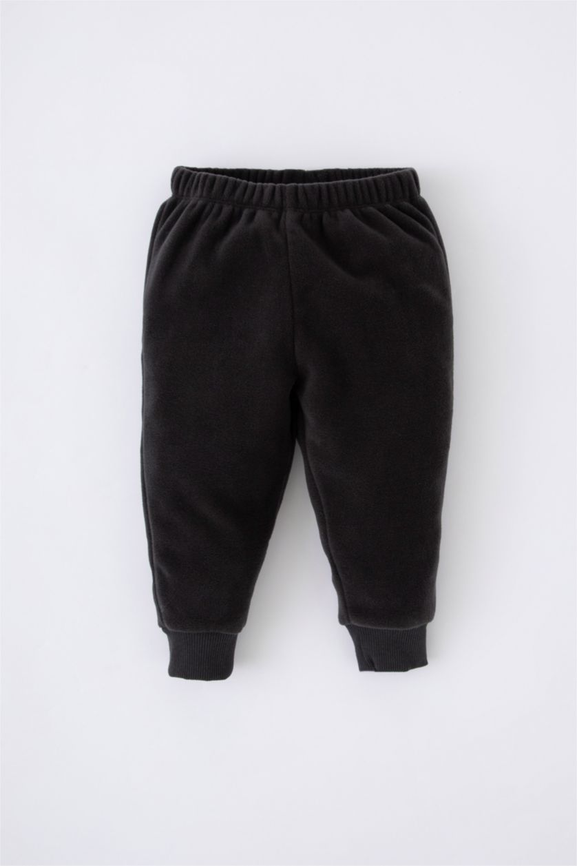 Erkek Bebek Antrasit Erkek Bebek Basic Polar Sweatshirt Eşofman Altı 2'li Takım