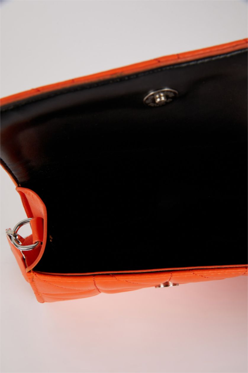 FEMME Orange Sac à bandoulière PU