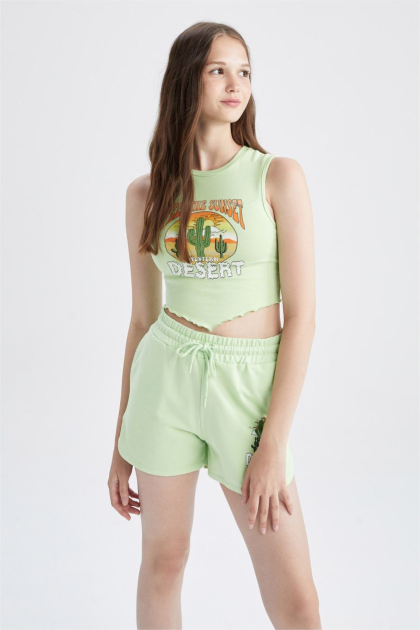 FEMME Vert Clair Imprimé Chenılle Ctelé Athlete