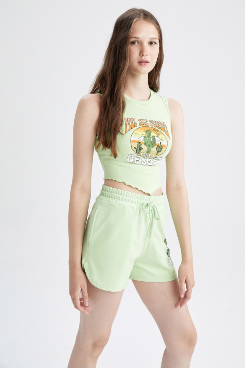 FEMME Vert Clair Imprimé Chenılle Ctelé Athlete