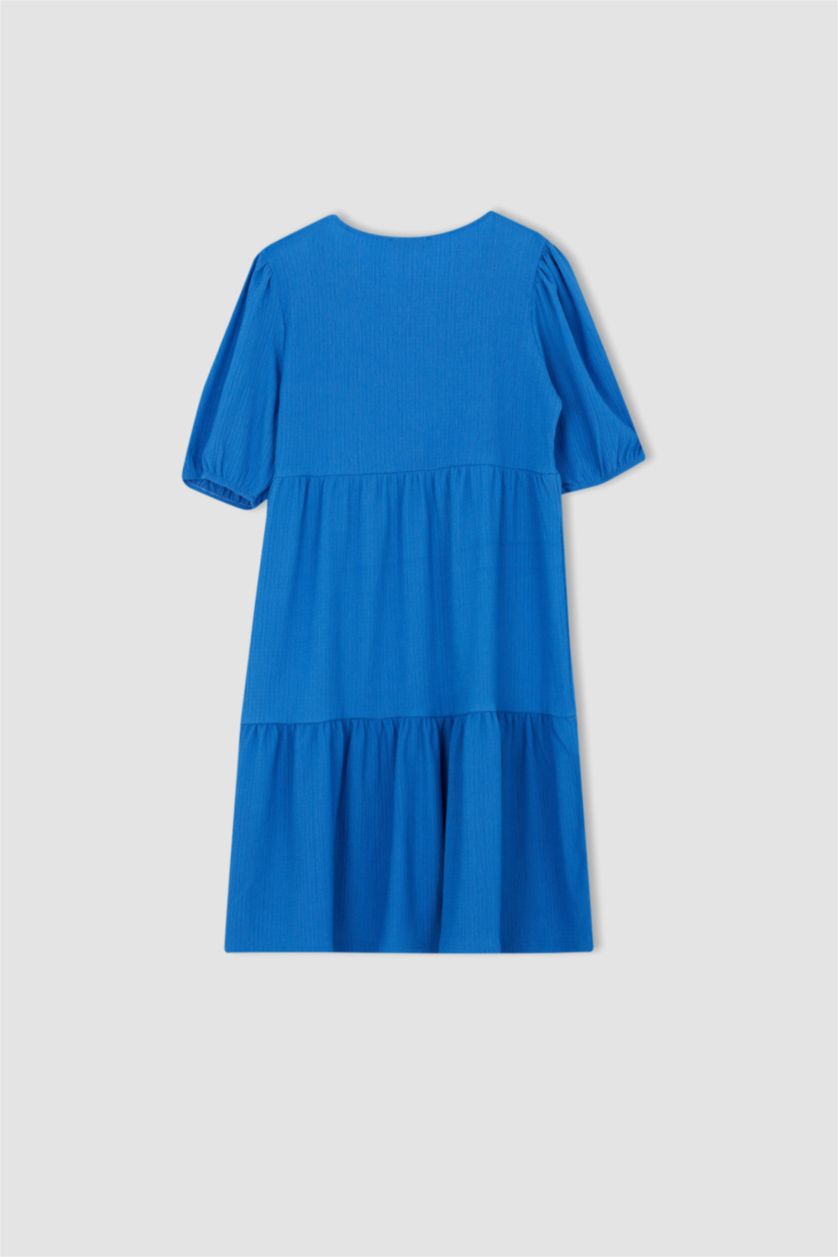 FEMME Bleu Robe de maternité Longueur 3/4