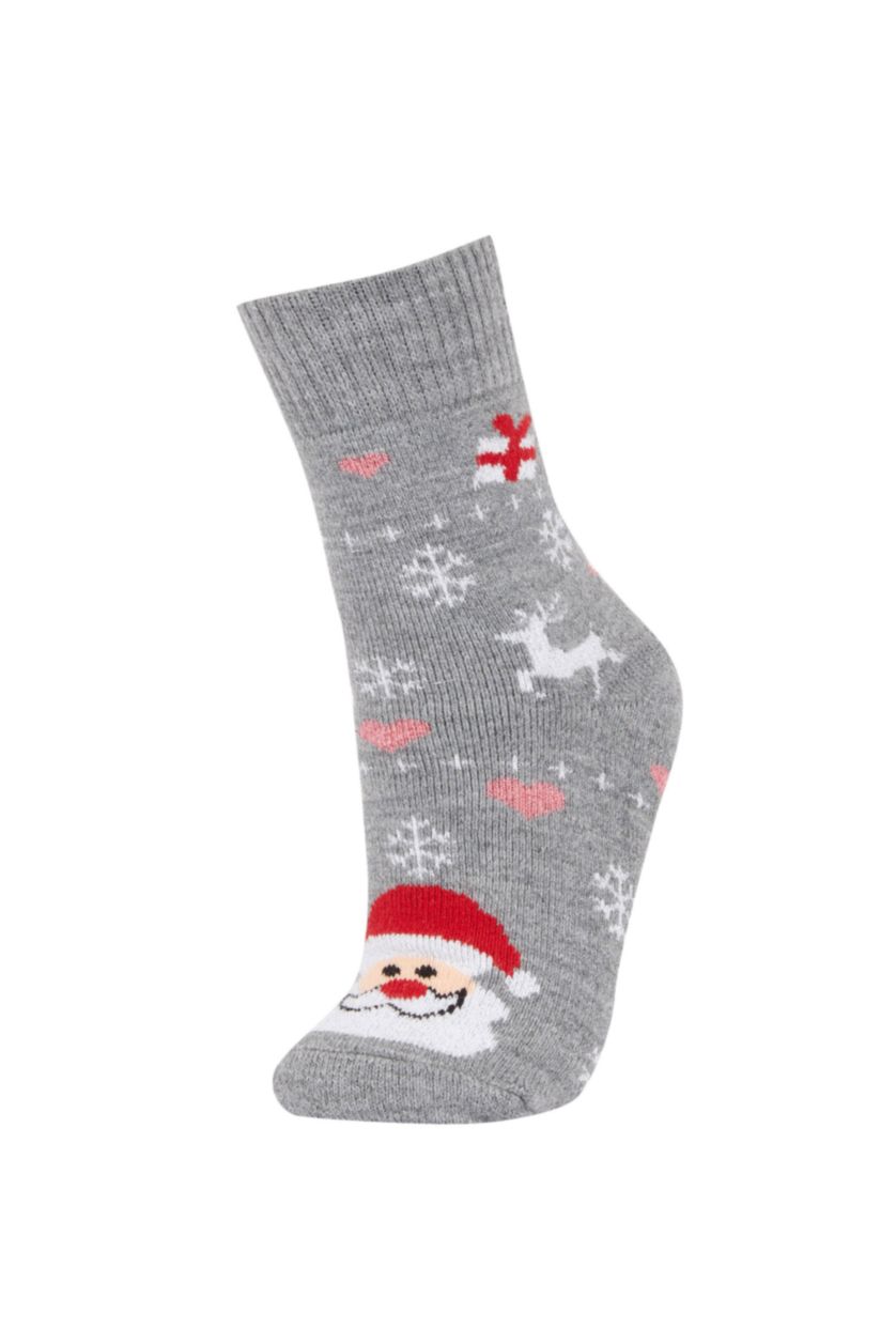 WOMAN MIXED Women Christmas Themed Cotton Long Socks