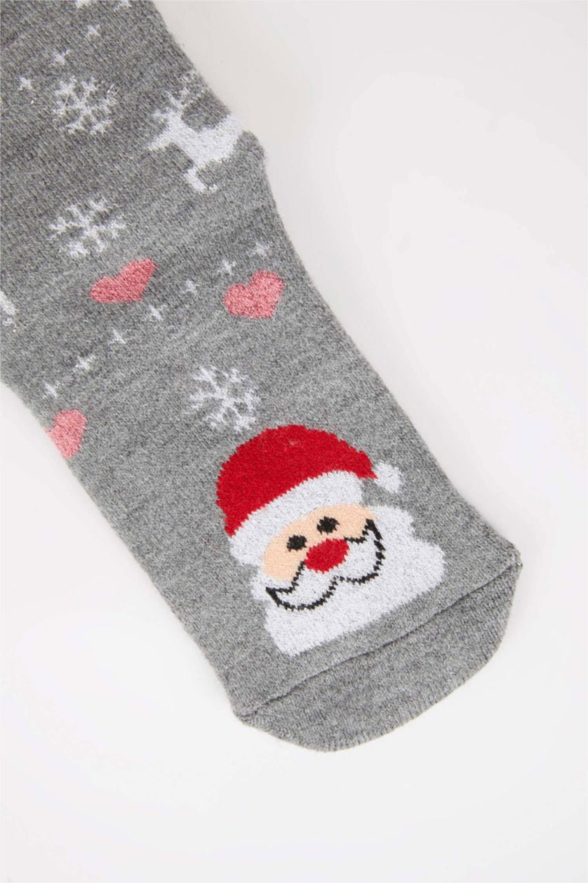 WOMAN MIXED Women Christmas Themed Cotton Long Socks