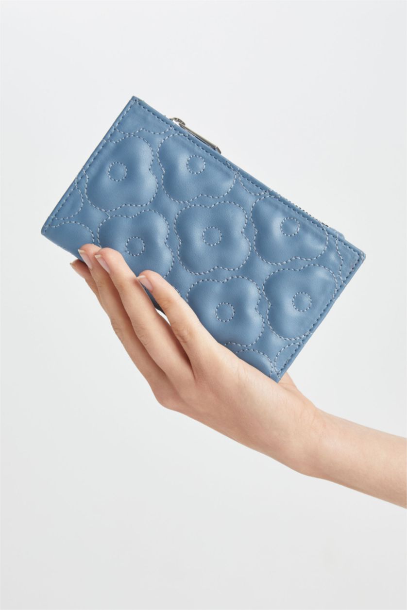 FEMME Bleu Portefeuilles PU