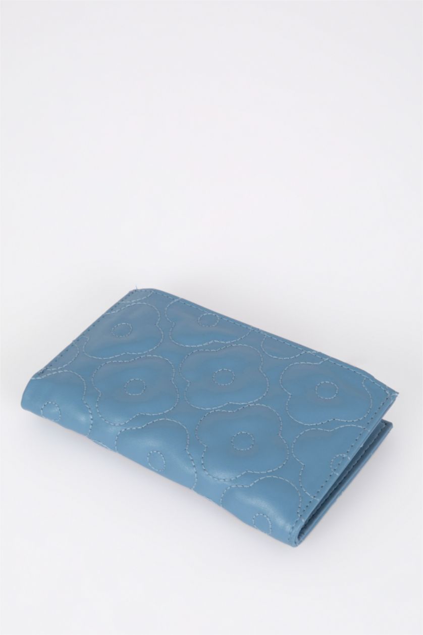 FEMME Bleu Portefeuilles PU