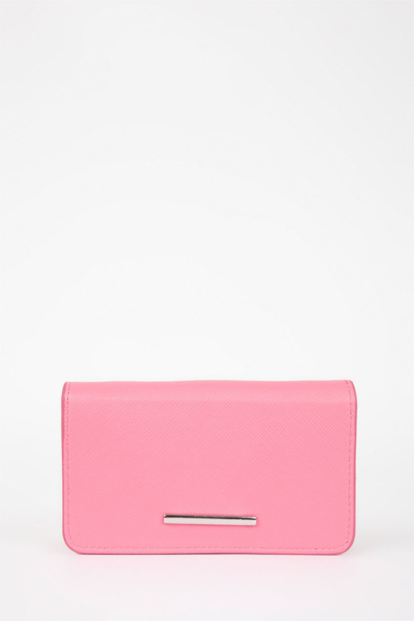 Women Fushsia Woman Faux Leather Wallets