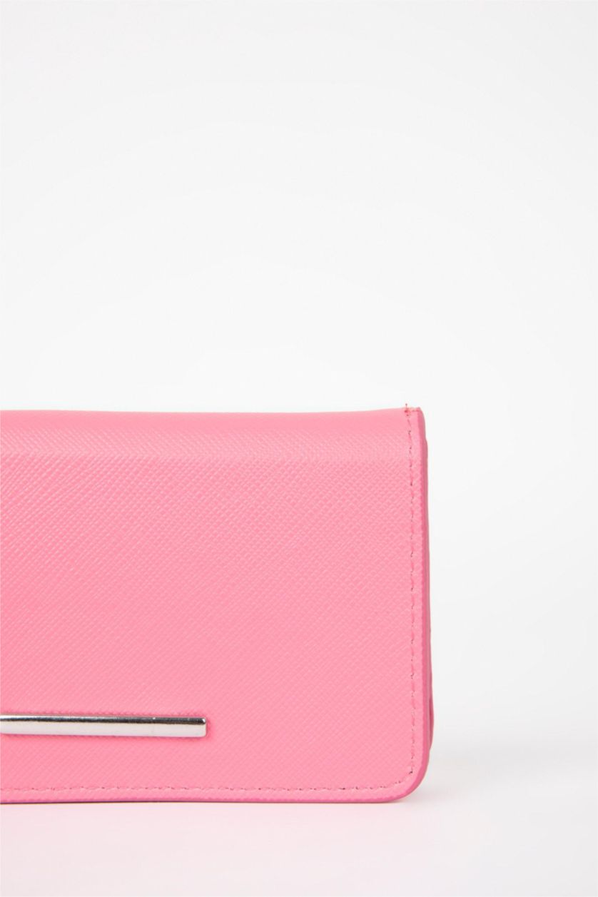 Women Fushsia Woman Faux Leather Wallets