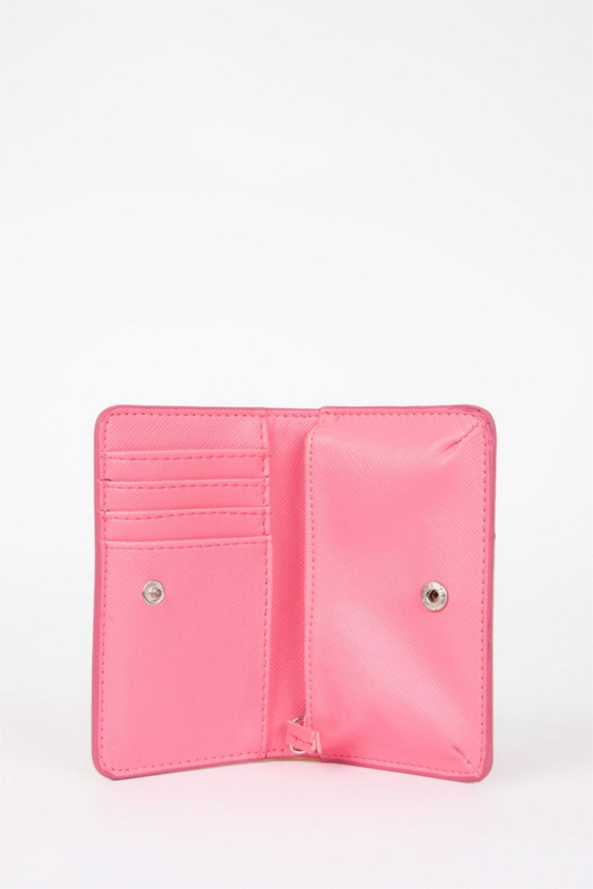 Women Fushsia Woman Faux Leather Wallets